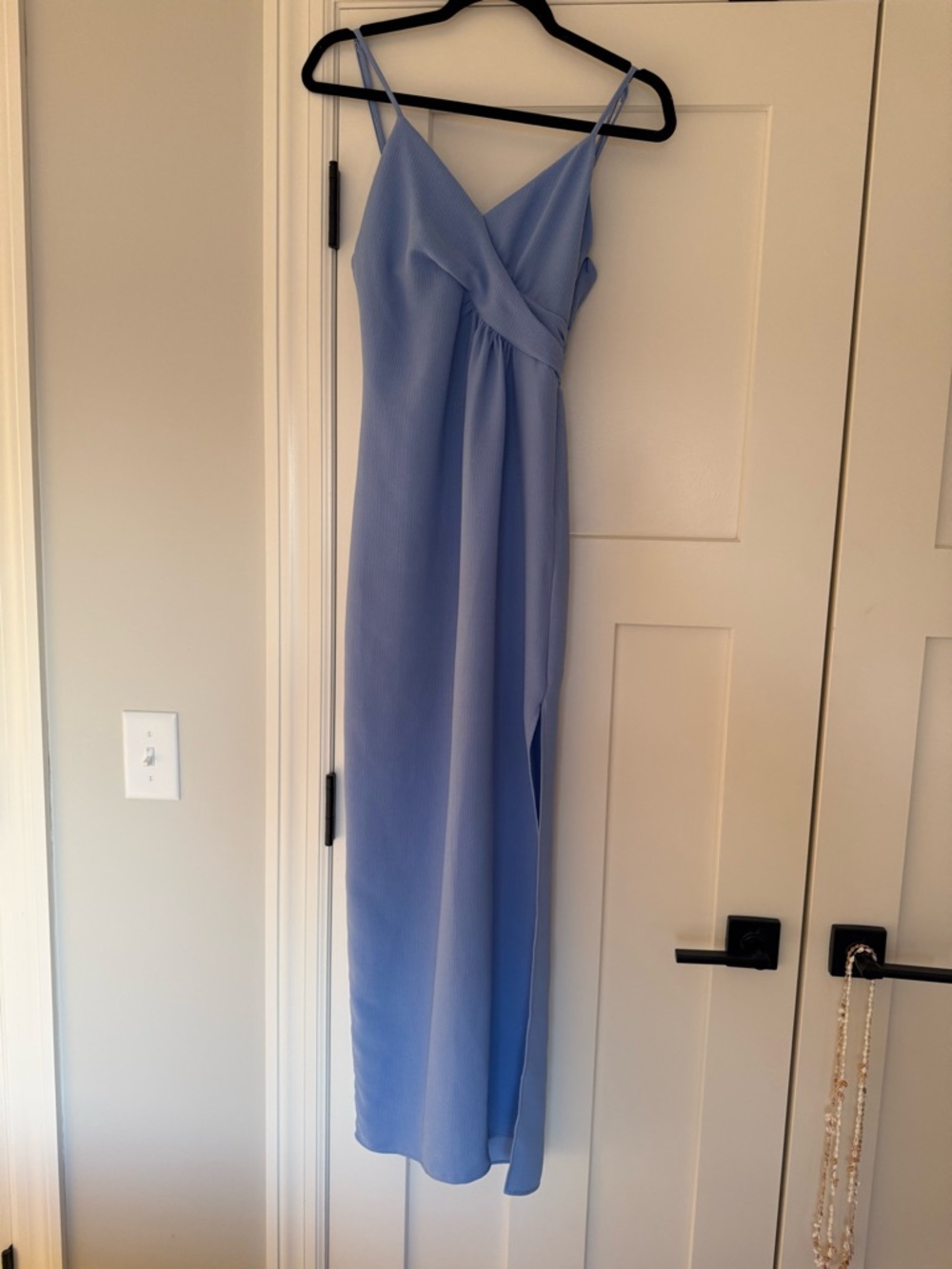 NBD Light Blue Spaghetti Strap Maxi Dress